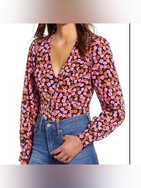 All in Favor Floral Blouse - Size XS